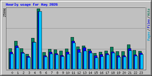 Hourly usage for May 2026